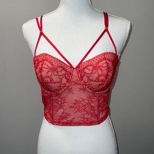 NWT Victoria’s Secret Red Lace Bra